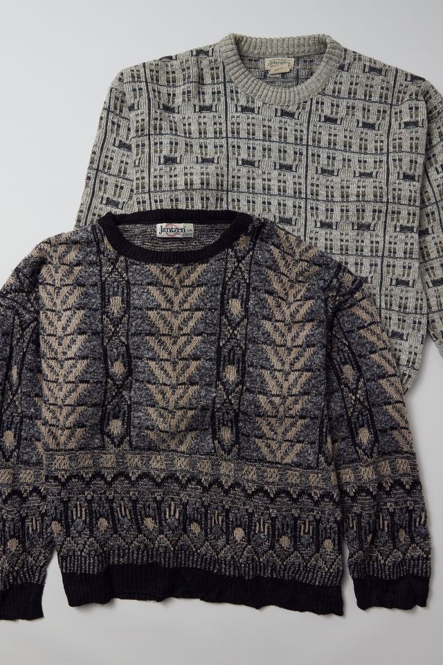 Urban Renewal Vintage Patterned Oversized Sweater #1