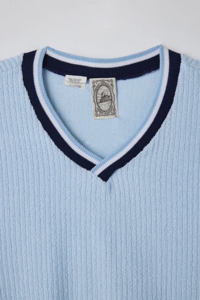 Vintage Ribbed V-Neck Tee #2
