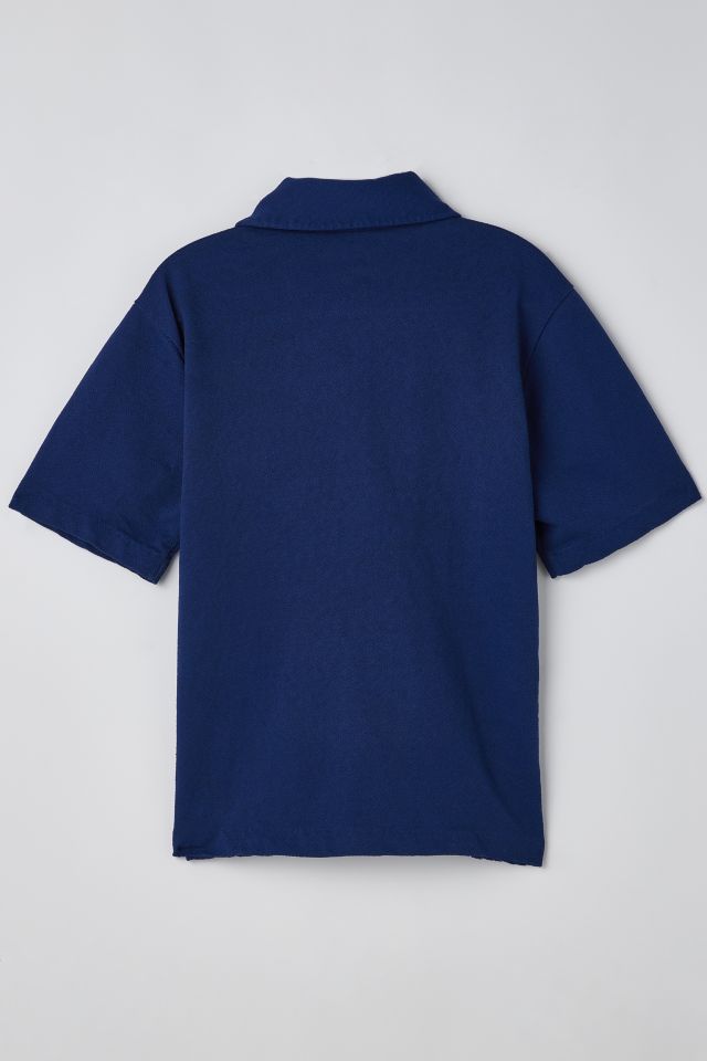 Vintage Cable Knit Polo Shirt #1