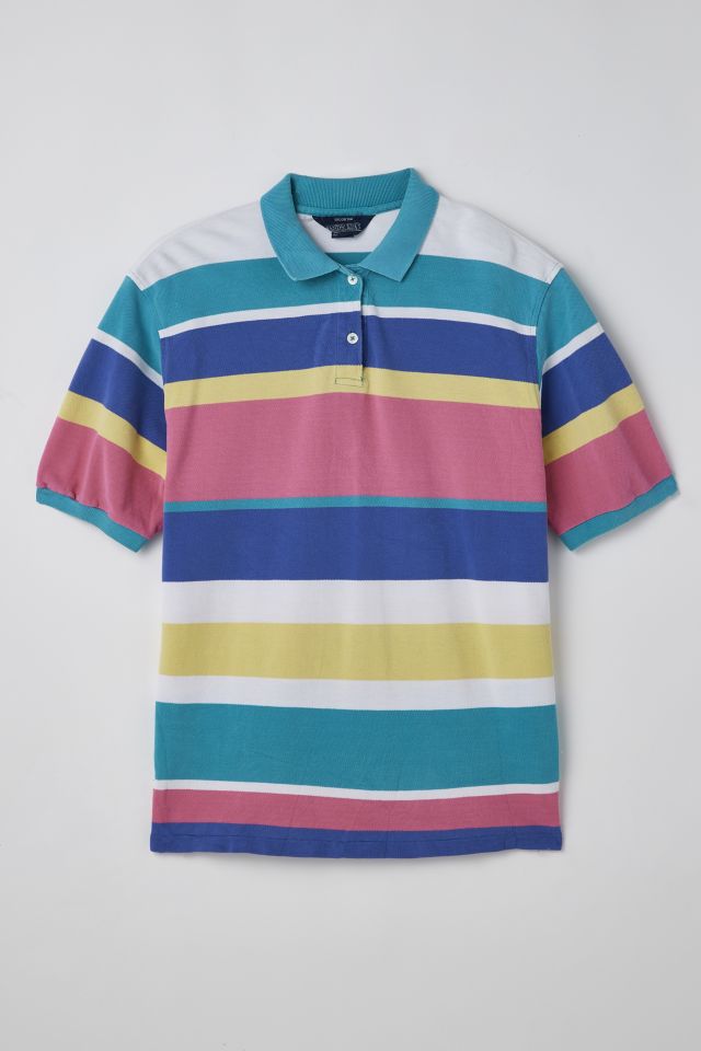 Vintage Striped Polo Shirt | Urban Outfitters