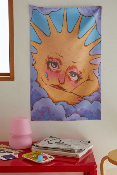 Deny Designs Autumnalwood For Deny Somber Sun Tapestry In Yellow At Urban Outfitters In Multi