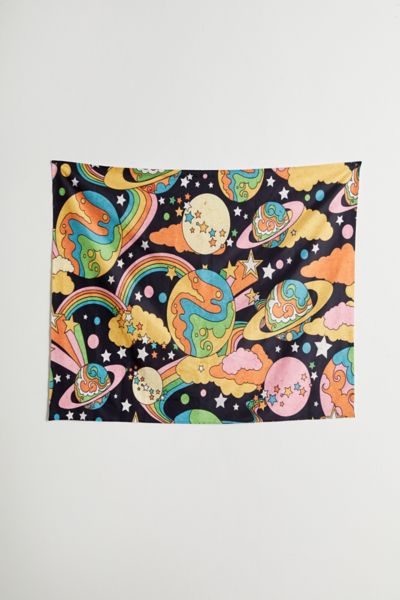 Golden Daze Illustration For Deny Cosmic Magic Universe Tapestry