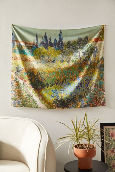 Urban Outfitters Vincent Van Gogh For Deny Garden At Arles Tapestry In Green At  In Multi