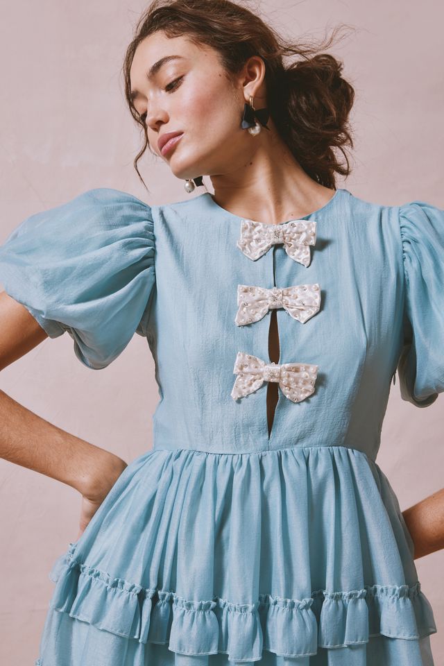 Sister Jane Dream Pistachio Tiered Midi Dress | Urban Outfitters