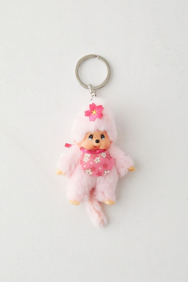 Monchhichi Cherry Blossom Plushie Keychain #1