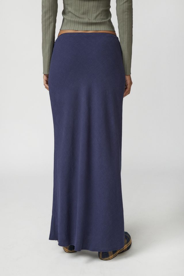 Urban Renewal Remnants Slub Linen Column Maxi Skirt #3