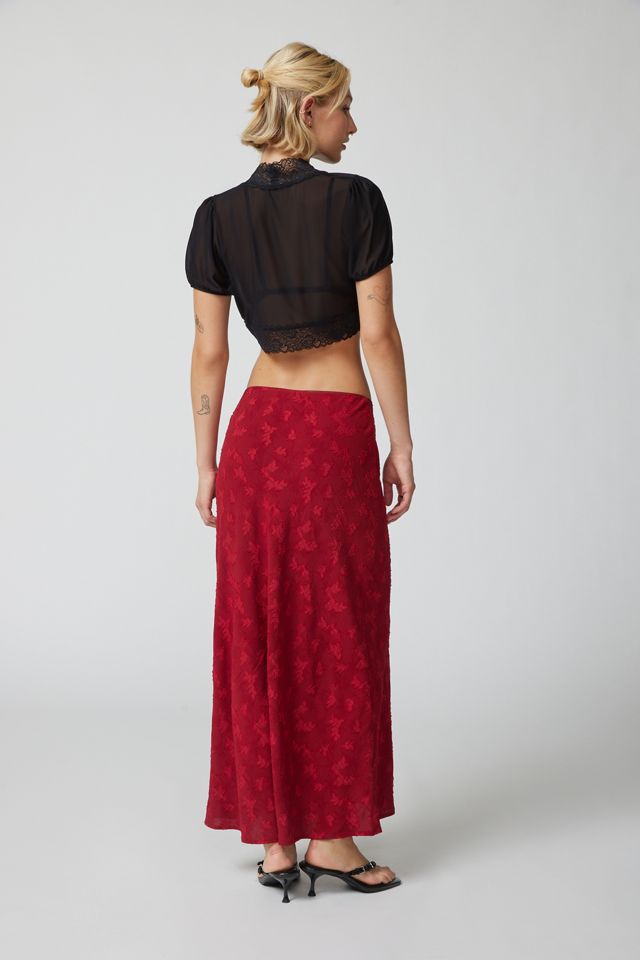 URBAN MUSE JACQUARD DENIM SKIRT