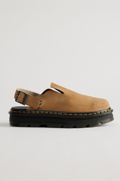 Dr. Martens' Zebzag Suede Platform Mule In Tan, Men's At Urban Outfitters