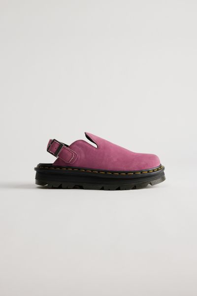 Dr. Martens' Zebzag Suede Platform Mule In Light Purple, Men's At Urban Outfitters