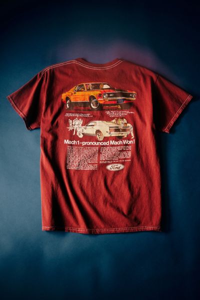 Urban Outfitters Ford Mustang Vintage Ad Tee In Brown