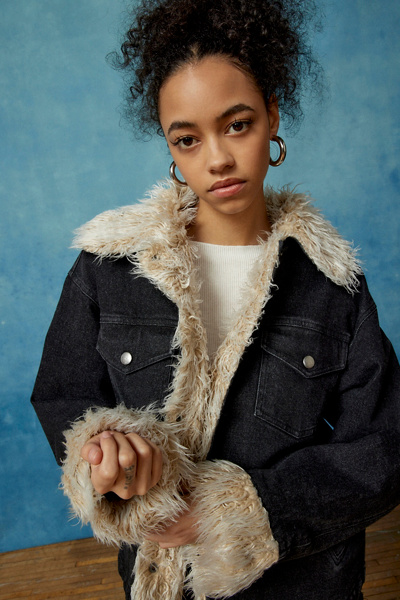 Clothing Black Jean Jacket Urban Outfitters BDG Urban Outfitters