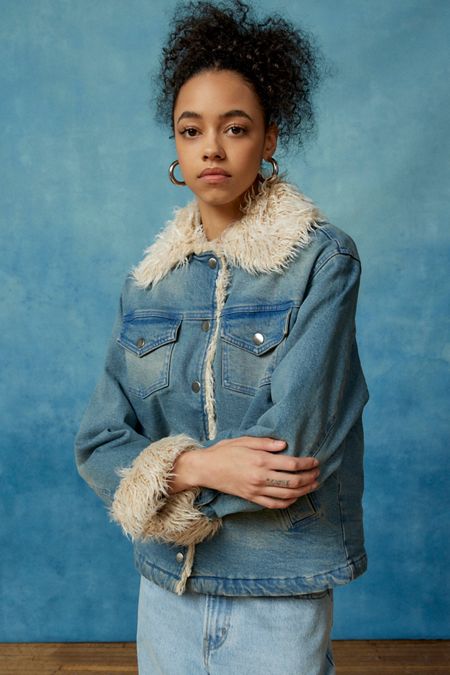 Women\'s Jean + Denim Jackets | Urban Outfitters