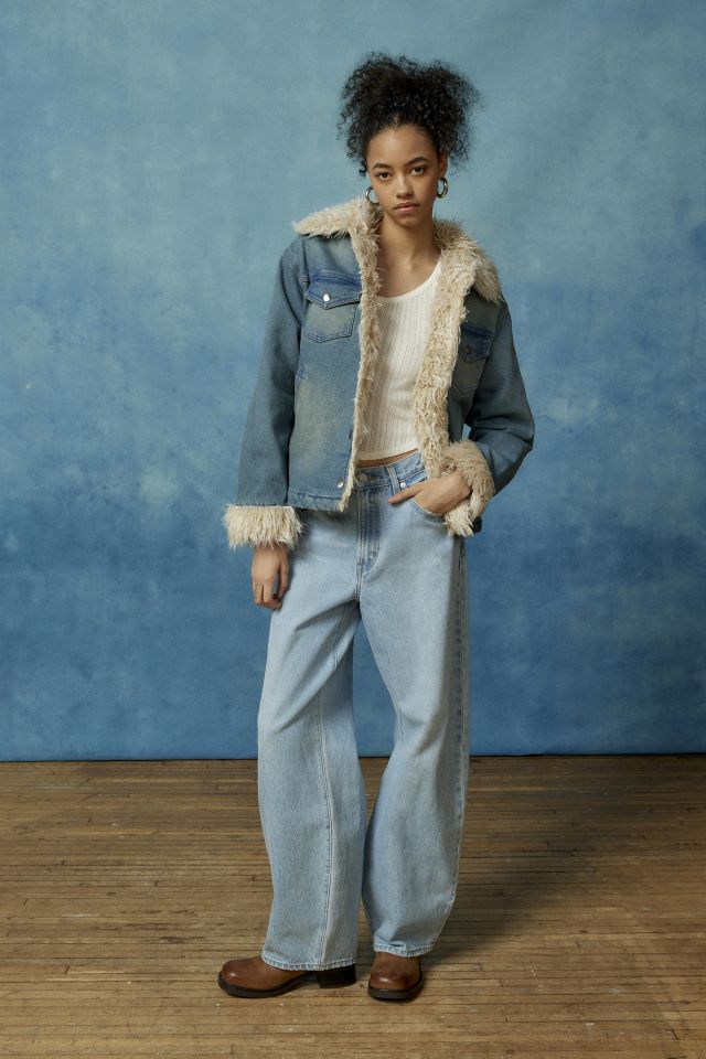 BDG Melanie Faux Fur Denim Jacket #1