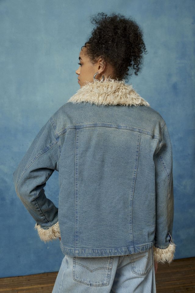 BDG Melanie Faux Fur Denim Jacket #3