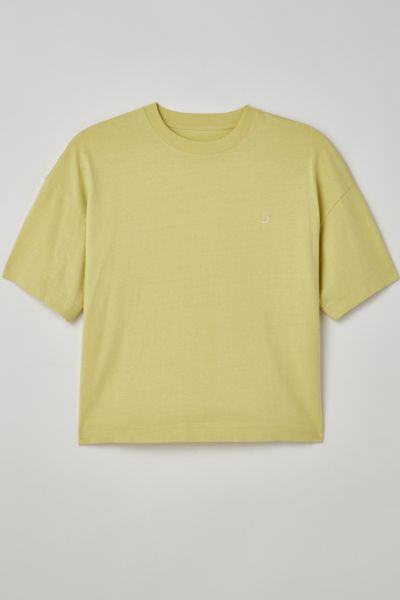 Standard Cloth Foundation Boxy Tee In Lime, Men's At Urban Outfitters