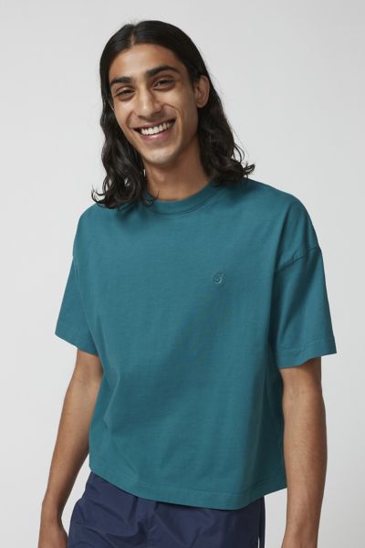 Standard Cloth Foundation Boxy Tee In Dark Green, Men's At Urban Outfitters