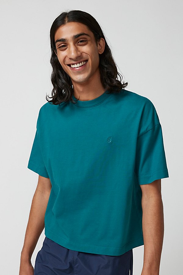 Standard Cloth Foundation Tee In Dark Green, Men's At Urban Outfitters