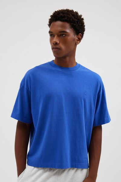 STANDARD CLOTH FOUNDATION TEE IN SAPPHIRE, MEN'S AT URBAN OUTFITTERS 