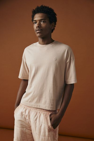 Standard Cloth Foundation Boxy Tee In Rose, Men's At Urban Outfitters