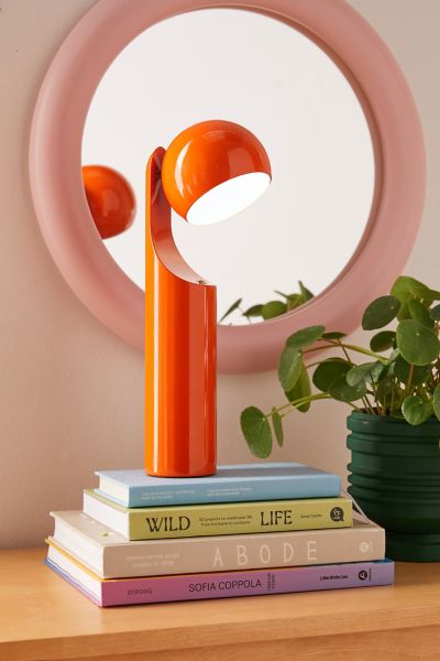 Urban Outfitters Mono Portable Table Lamp In Bright Orange