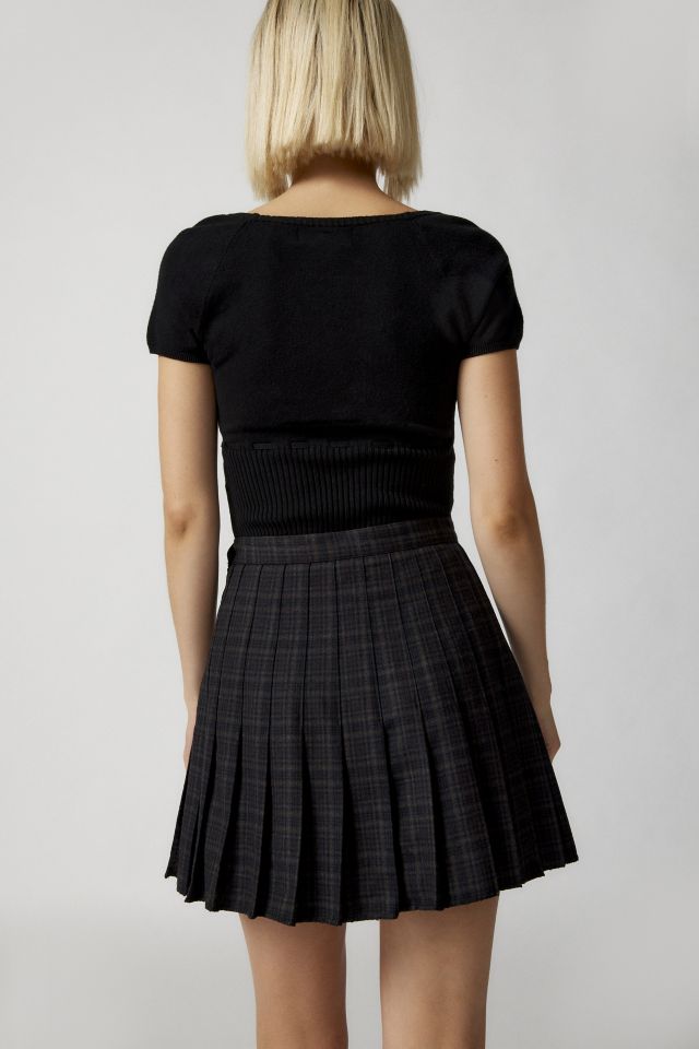 All Around Pleat Plaid Skirt