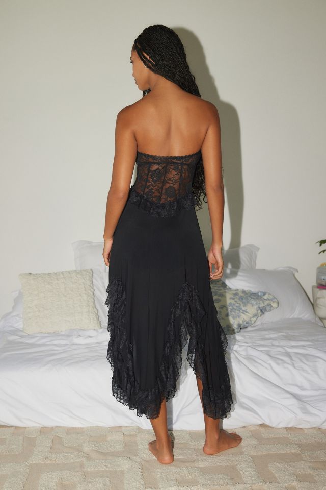Out From Under Alessia Sheer Lace Midi Dress #2