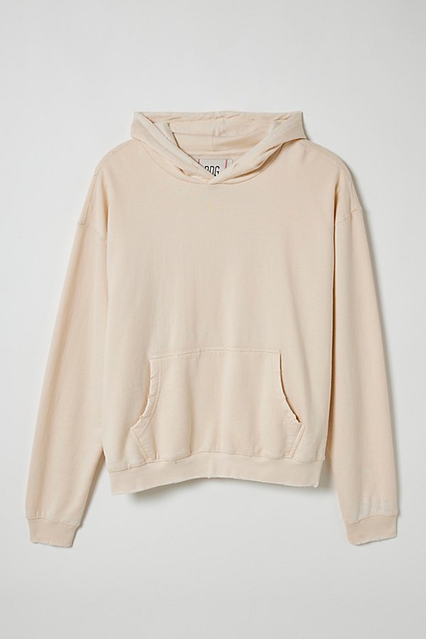 Bdg Bonfire Washed Hoodie Sweatshirt In Ivory, Men's At Urban Outfitters