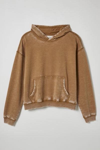 Bdg Bonfire Washed Hoodie Sweatshirt In Light Brown, Men's At Urban Outfitters