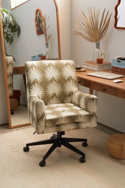 Palm Pattern Adjustable Desk Chair