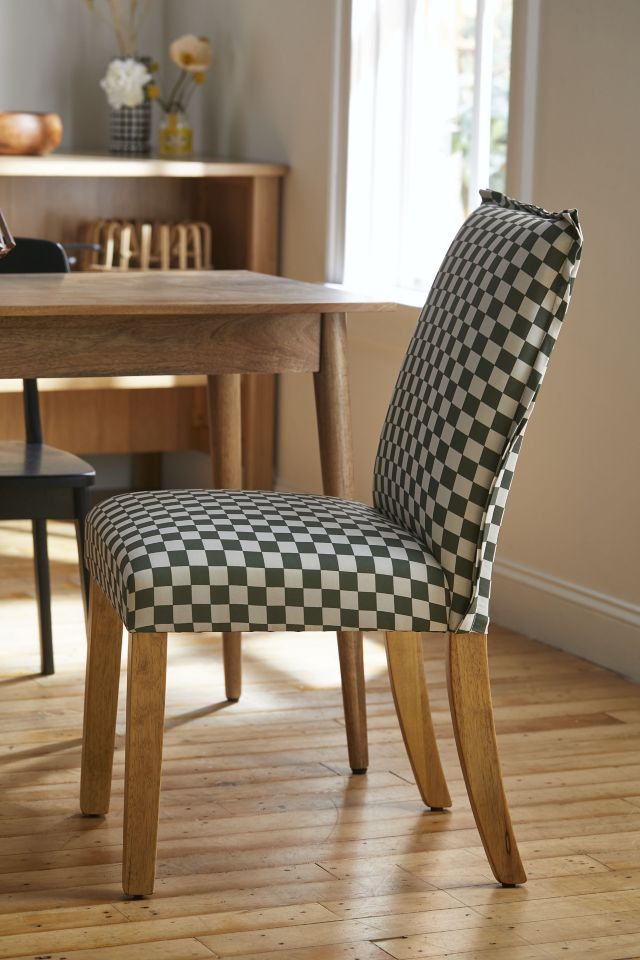 Houndstooth discount dining chair