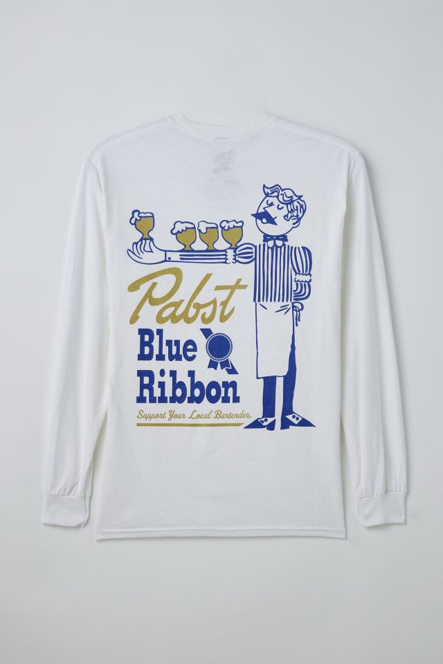 Pabst Blue Ribbon Bartender Long Sleeve Tee | Urban Outfitters Canada