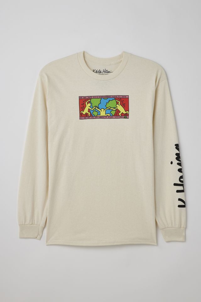 Keith Haring Around The Earth Long Sleeve Tee | Urban Outfitters