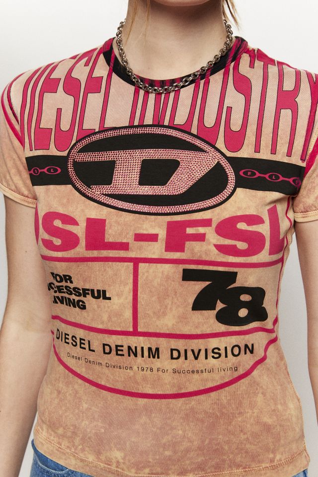 Diesel denim shop division t shirt