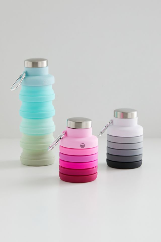 Collapsible Burgundy Water Bottle by Mayim