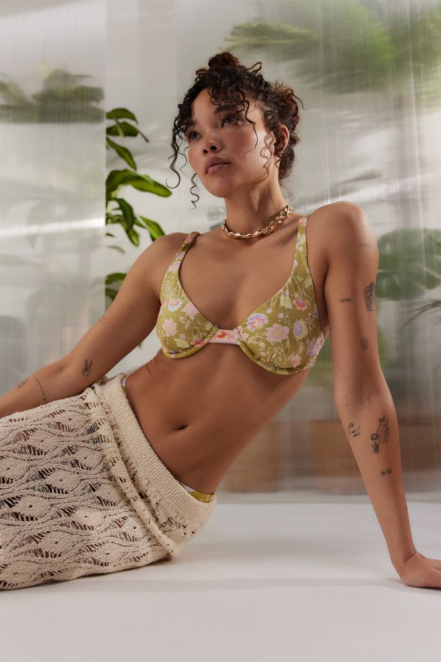 Billabong Feelin’ Peaceful Floral Underwire Bikini Top #1