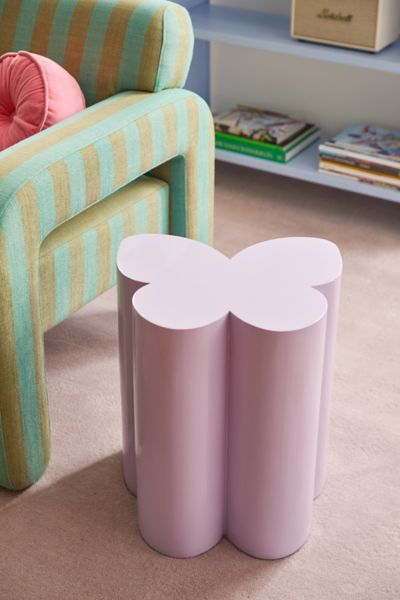 Shop Urban Outfitters Butterfly Side Table In Lavender At