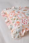 Harper Patterned Ruffle Trim Throw Pillow