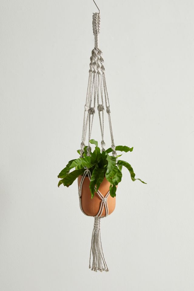 Shiny Macrame Plant Hanger #1