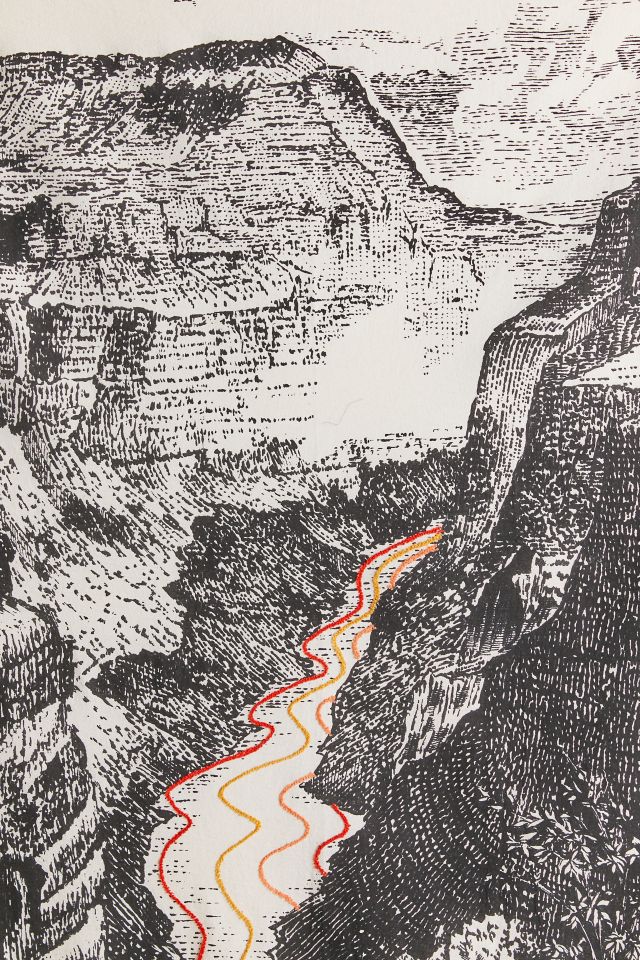 Landscape Embroidered Tapestry #2