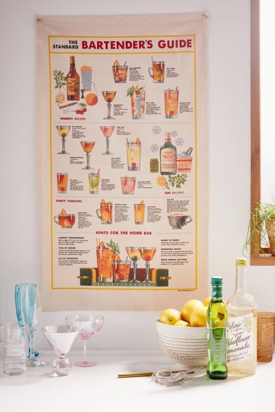 Bartender s Guide Flag Tapestry