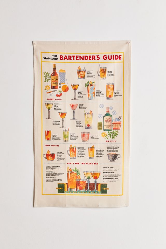 Bartender's Guide Flag Tapestry #1
