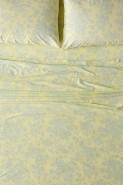 Urban Outfitters Toile Pattern Sheet Set In Bright Yellow At