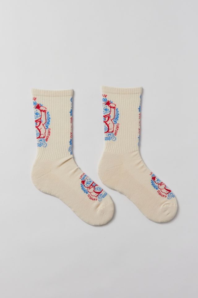 Lucky Cat Crew Sock #1
