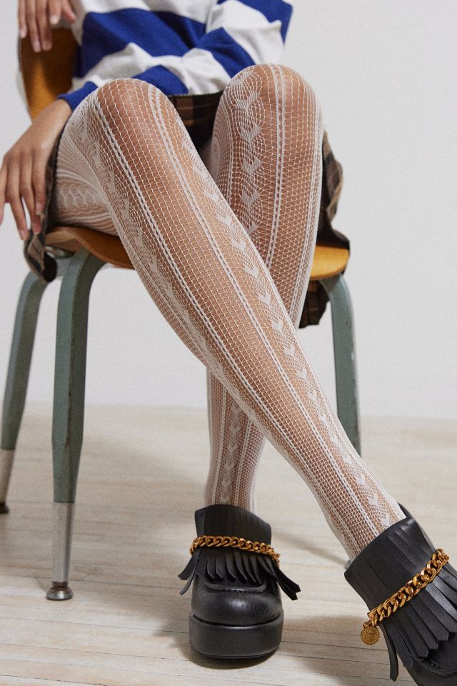  Pointelle Tights