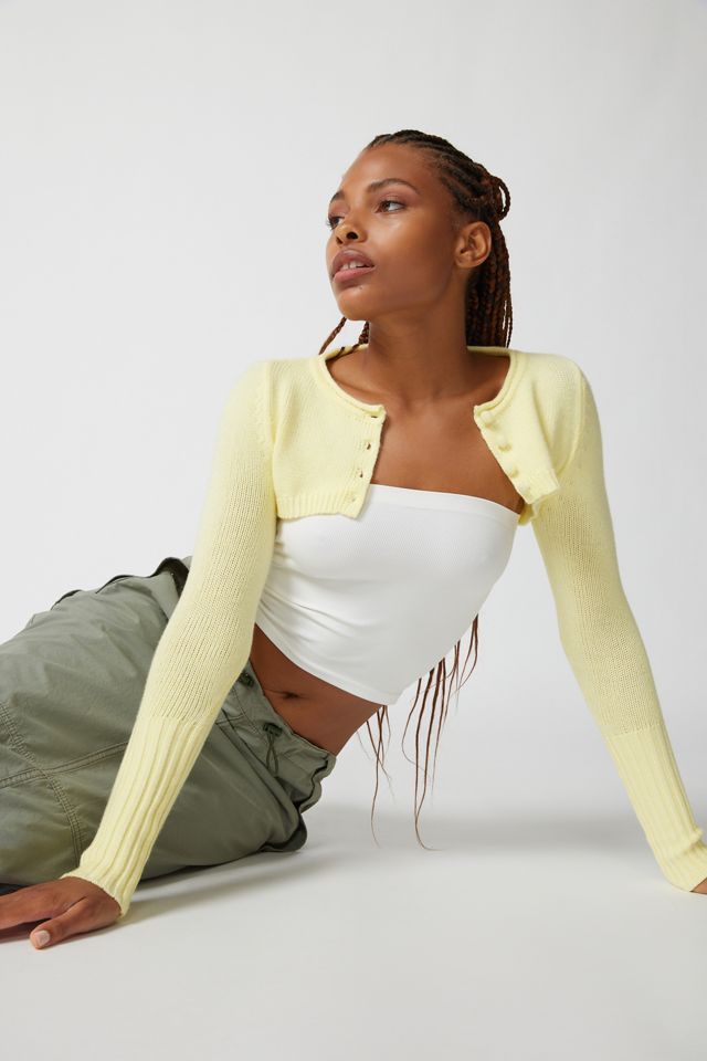 Frankies Bikinis Nina Cloud Knit Shrug Sweater | Urban Outfitters
