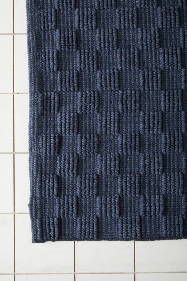 Mini Loops Check Bath Mat #3