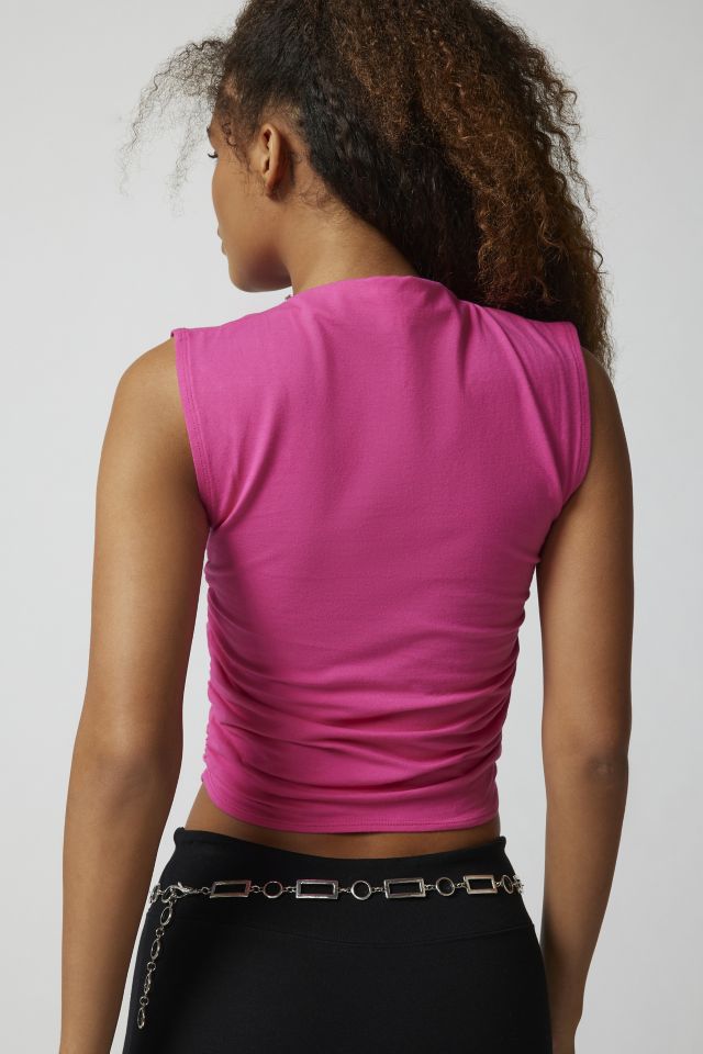 Silence + Noise Maeve Ruched Tank Top #3