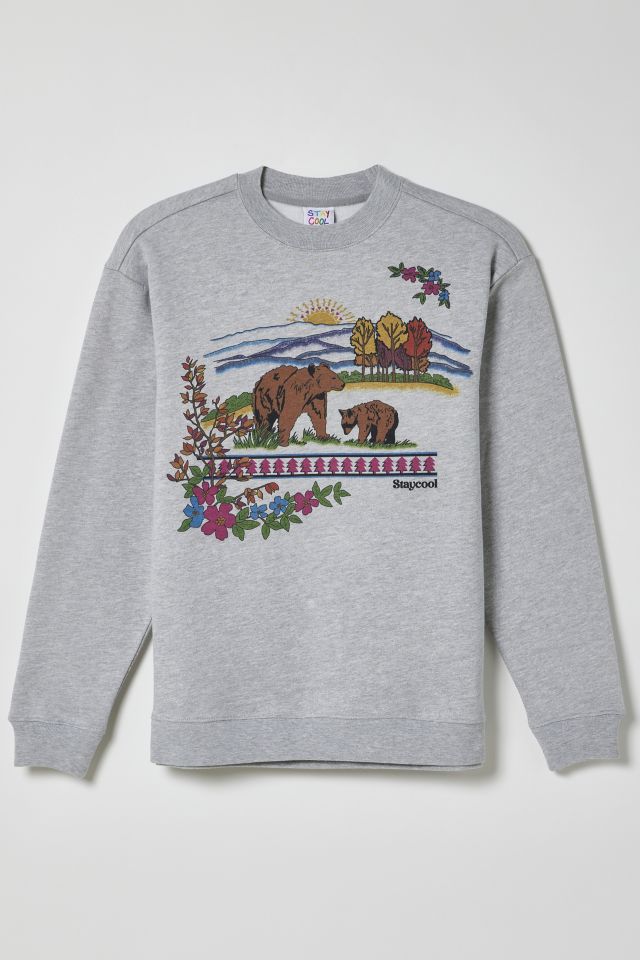 STAYCOOLNYC Autumn Bear Crew Neck Sweatshirt Urban Outfitters Canada