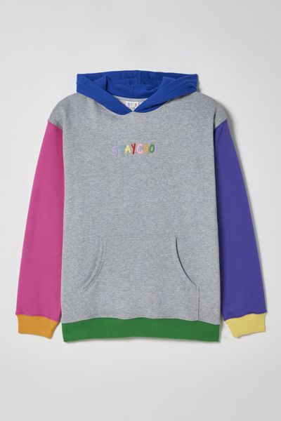 Urban outfitters color online block hoodie