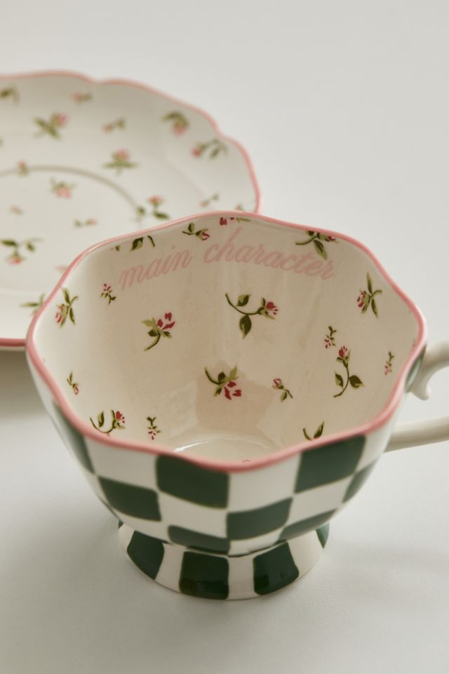 Graphic Teacup & Saucer Set #2